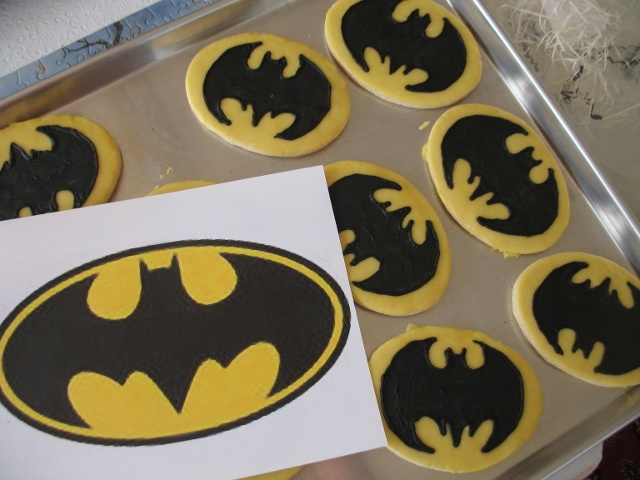 Batman Sugar Cookies