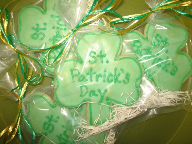 St. Patrick's Day Shamrock Cookies