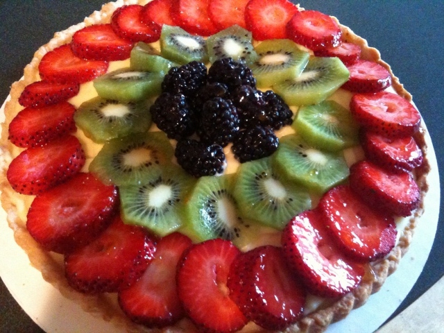 Seasonal Fresh Fruit Tart with Vanilla Pastry Cream